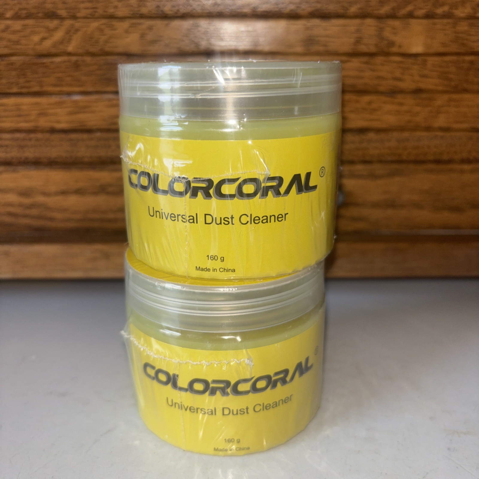 ColorCoral Cleaning Gel Universal Dust Cleaner 5.6 Ounce (Pack of 2) Yellow