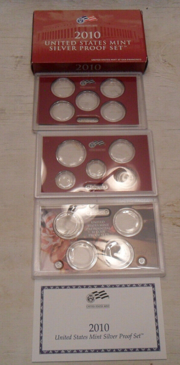 2010 *SILVER* Proof Set Box and Lenses ONLY