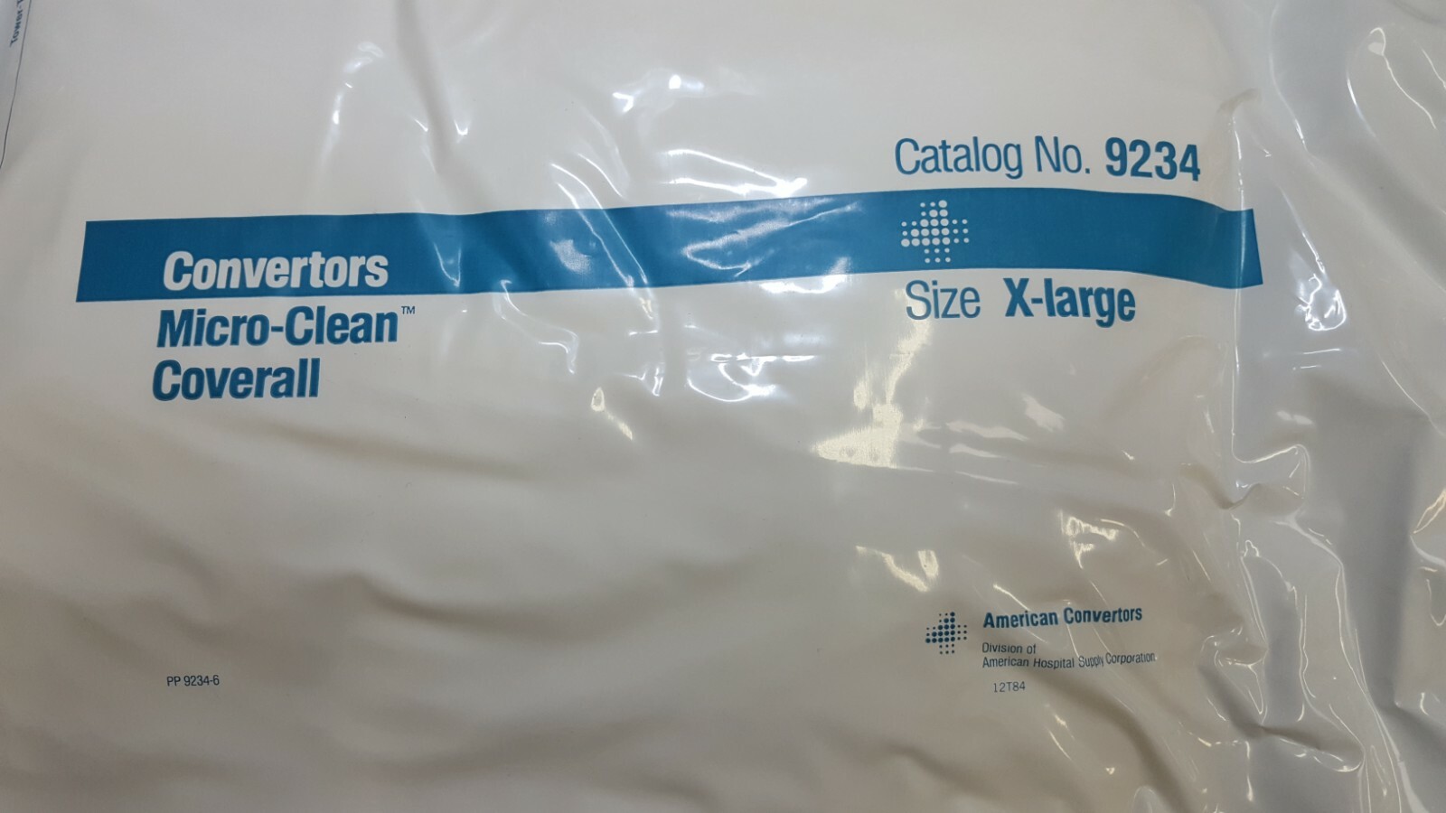 4 PCS COVERALL MICRO-CLEAN 9234 , X-LARG , CONVERTORS