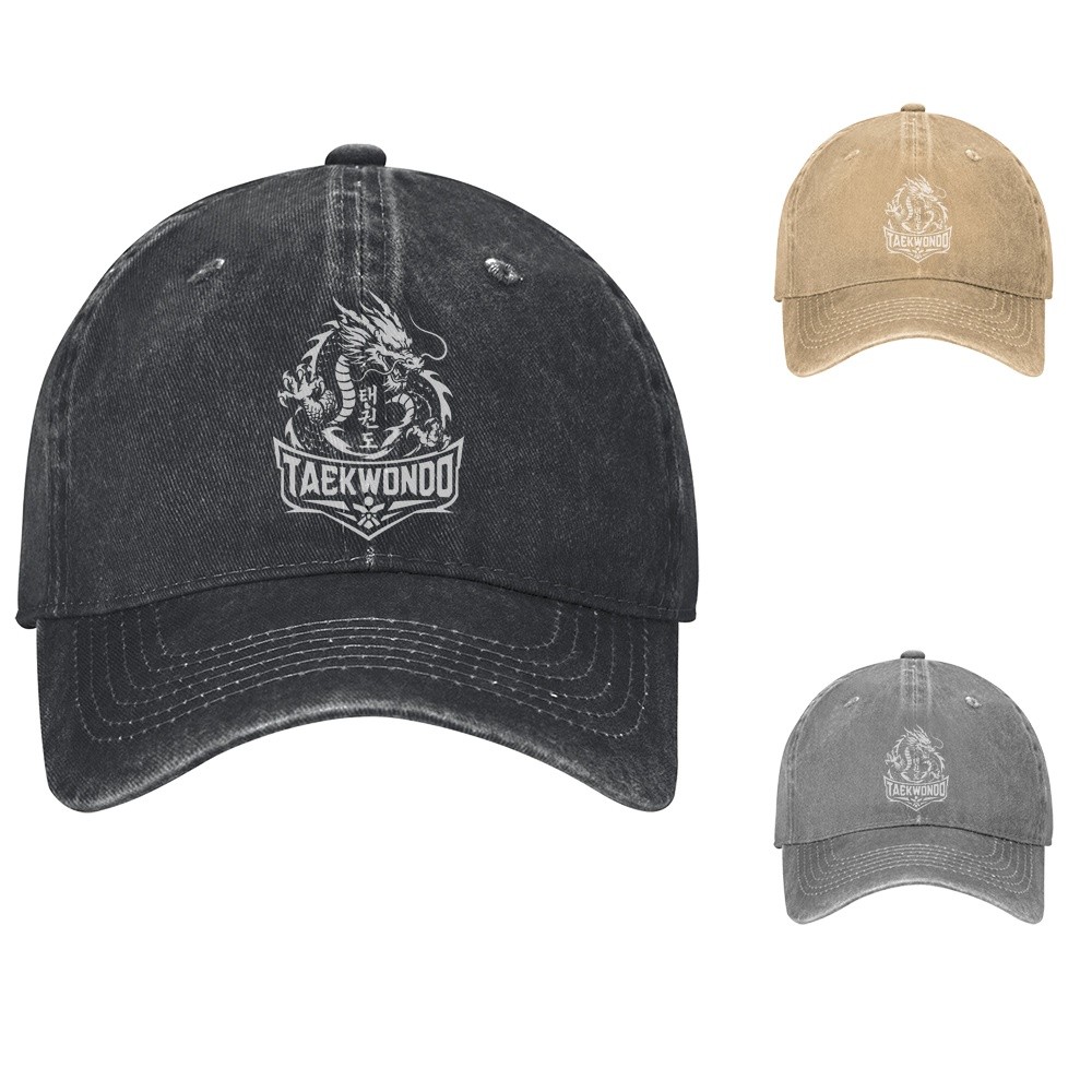 Coiled Dragon Taekwondo Baseball Cap Martial Arts Dad Hat