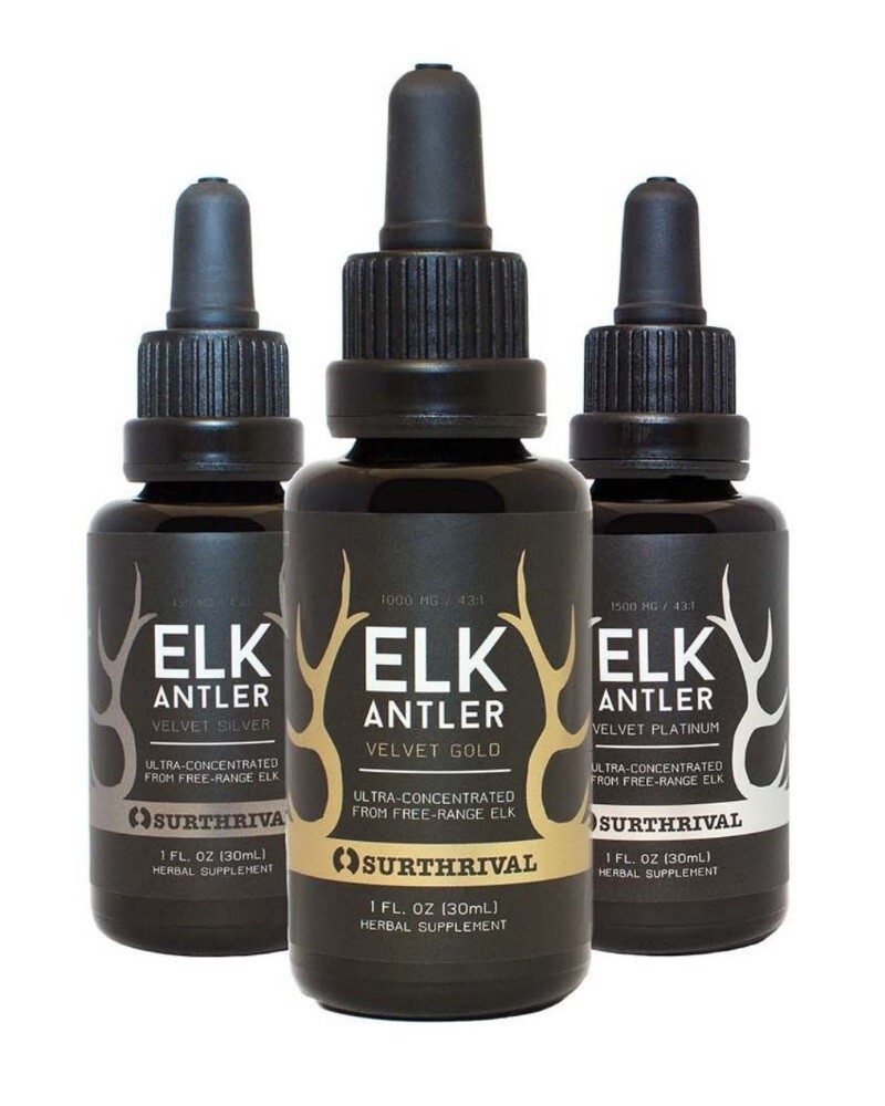 Surthrival Elk Antler Silver 30mL Regenerative & Responsible Velvet Extract