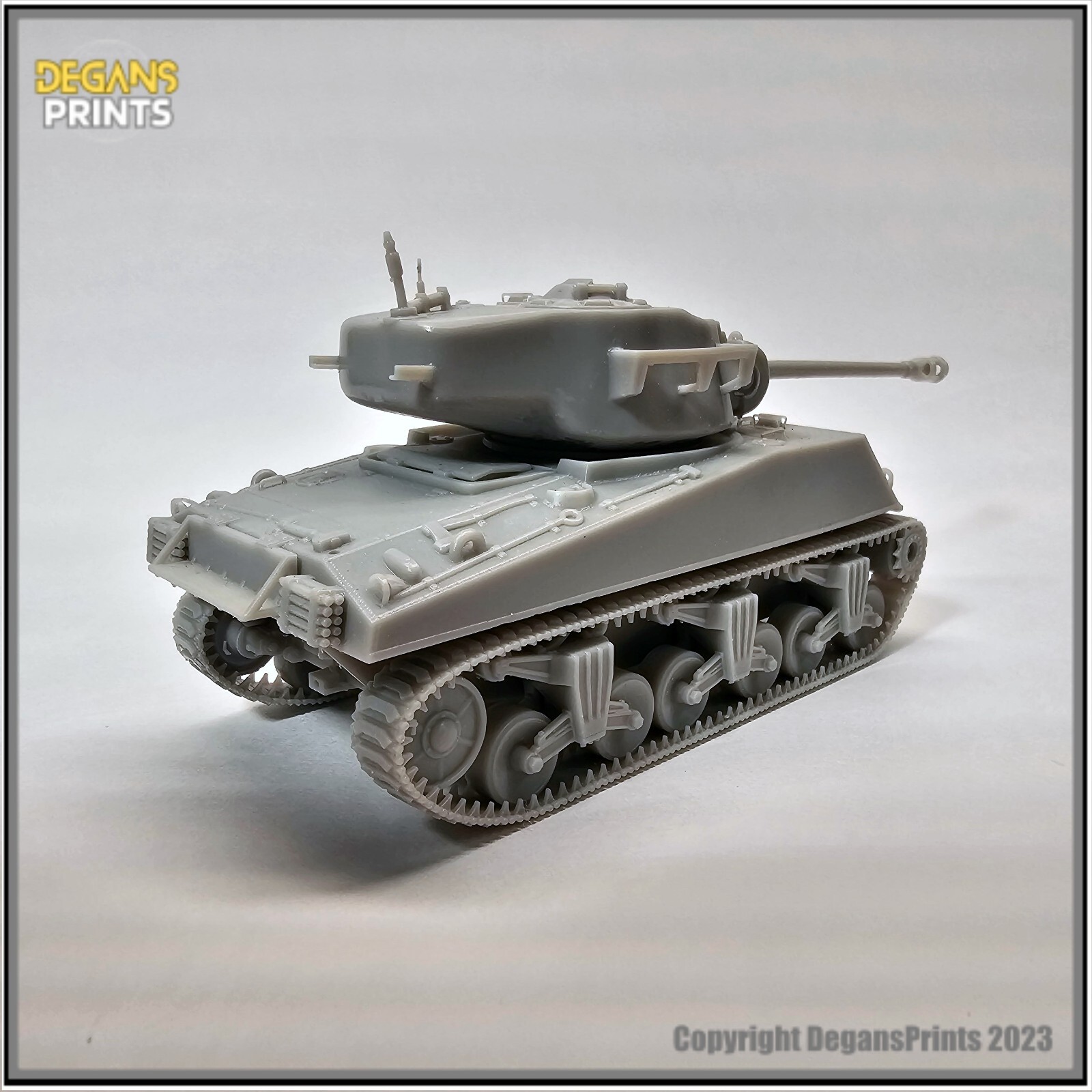 M4 Sherman w/ Pershing turret prototype 1/50-1/56 bolt action Model tank diorama