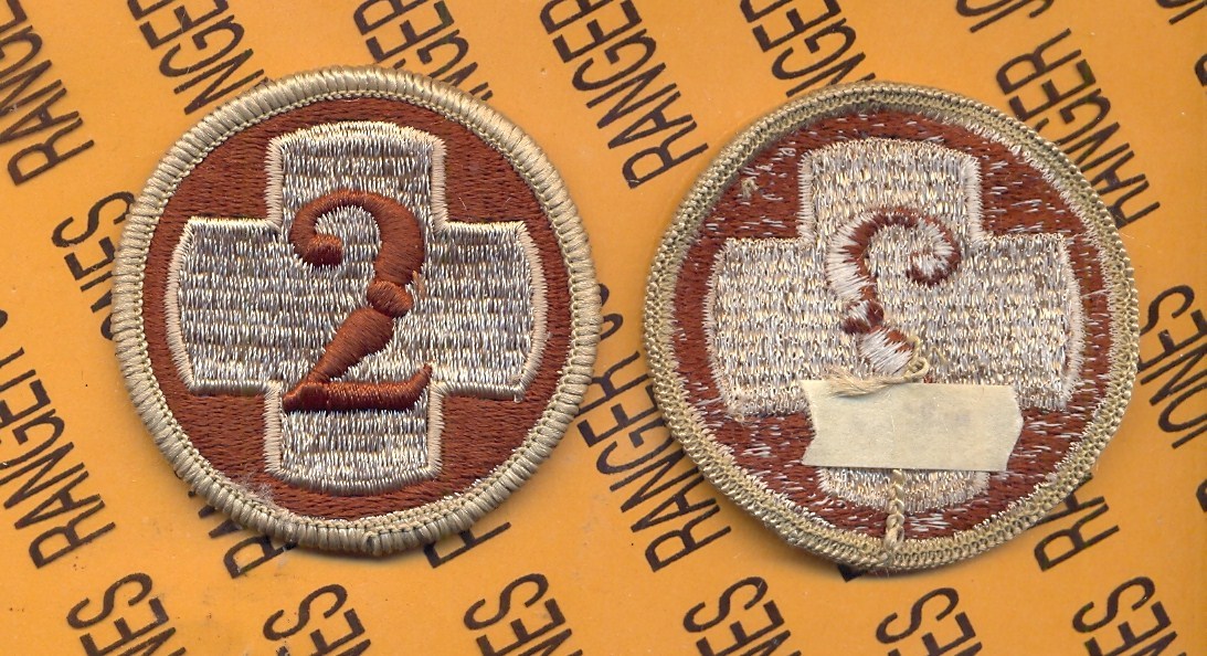 US Army 2nd Medical Brigade Desert DCU uniform patch
