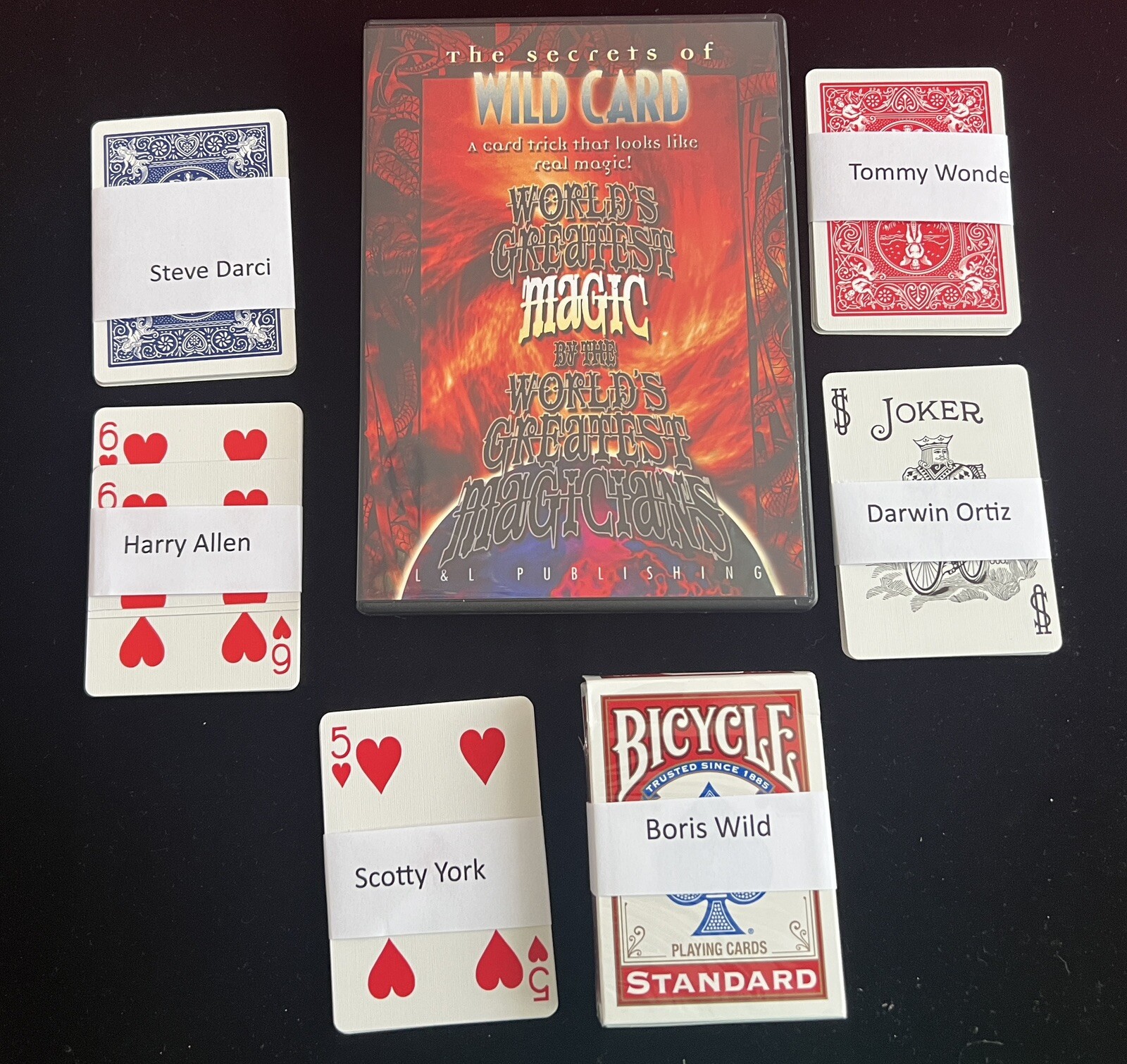 WILD CARD World's Greatest Magic  DVD  New With props to get started right away!