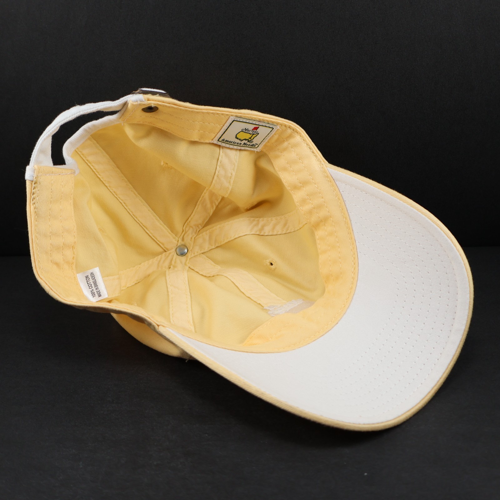 Master's American Needle Golf Logo Hat, Adjustable Yellow