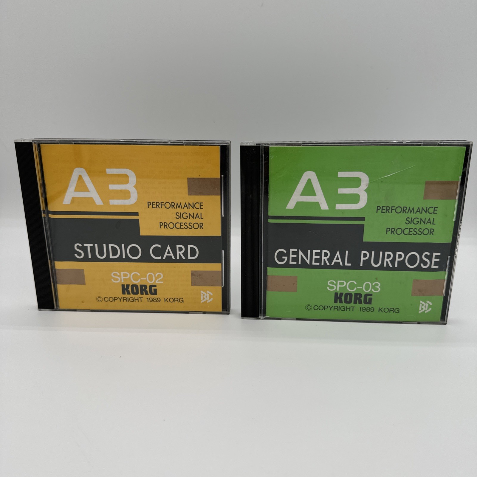 KORG A3 Performance Signal Processor SPC-02 Studio Card, SPC-03 General Purpose