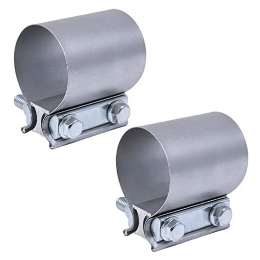 Exhaust Pipe Clamp 4.0 Inch Butt Joint Exhaust Clamp for 4'' OD 4.0 in - 2 Pcs