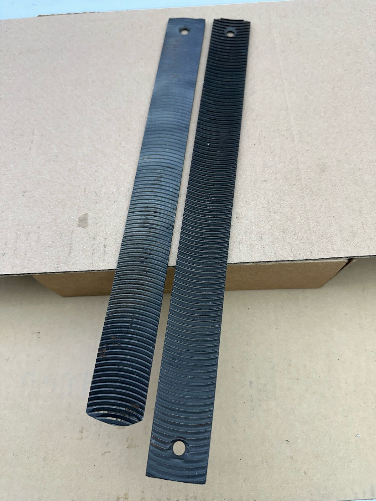 2 Auto Body File Double Hole Middle Tooth Convex File Bodywork Panel Tool 14”