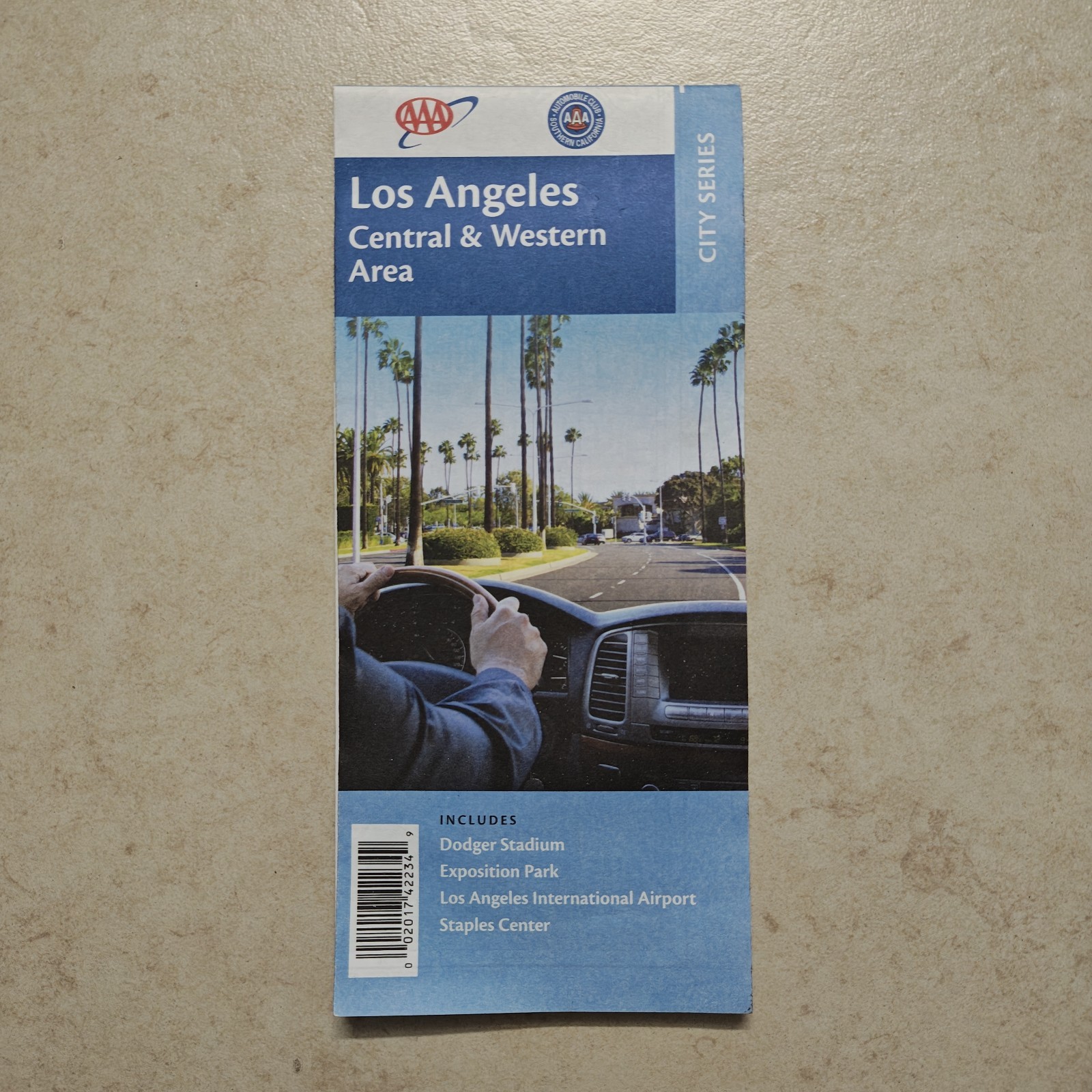 AAA Road Map - Los Angeles Central & Western Area - City Series - 2017 #2725