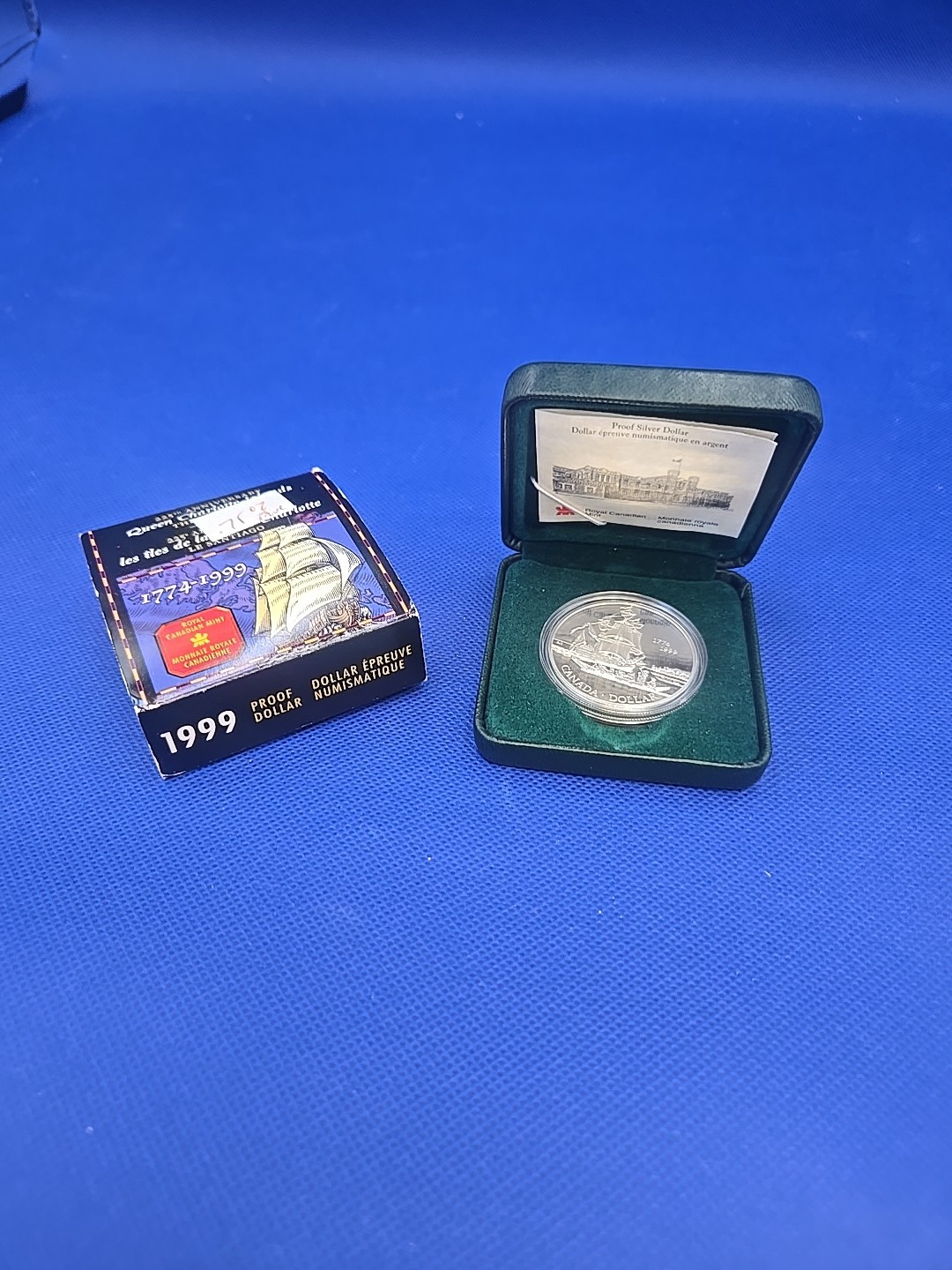 1999 Elizabeth II Juan Perez Expedition Silver Dollar Canada