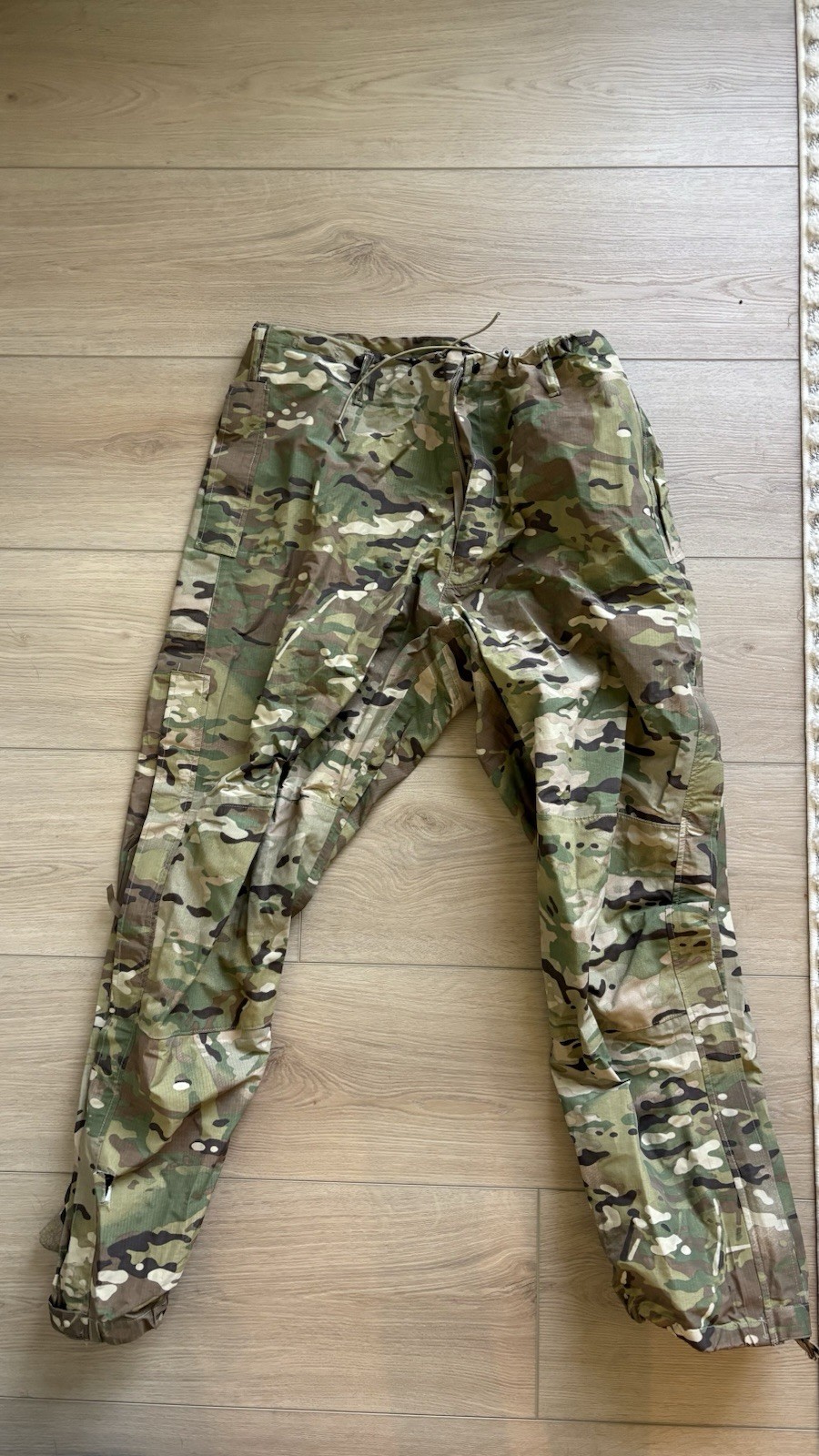 USGI ECWCS Gen III Level 5 Soft Shell Trousers featuring a MultiCam pattern