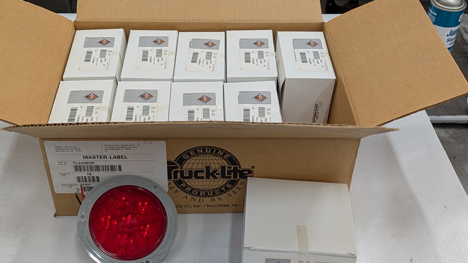 10 PACK 44362R Truck-Lite Super 44 LED 6 Diode Stop Turn Tail Light Lamp Flange