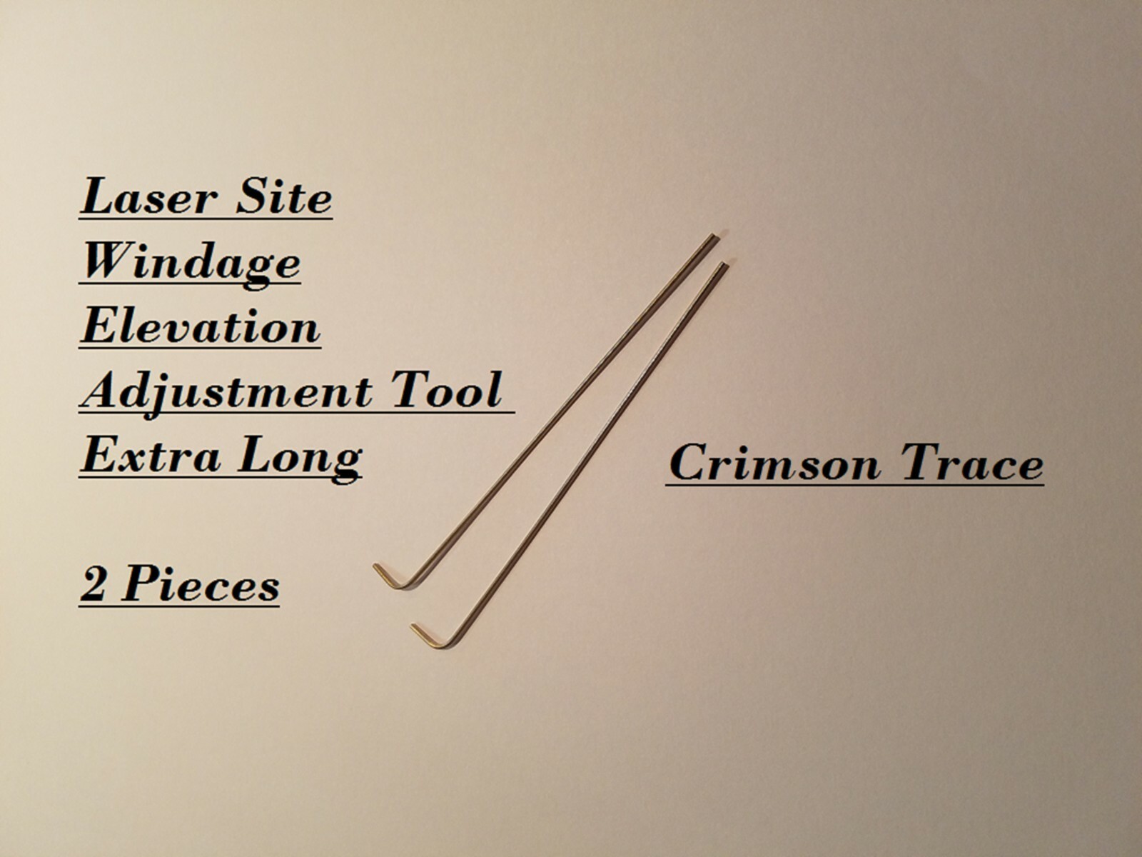 Crimson Trace laser sight adjustment Hex Key Extra Long 2 Pcs. Smallest Size!