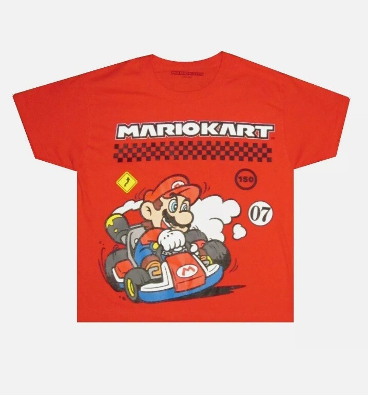 Mario Kart Kids T-Shirt Tee in Red Official Licensed - 1.5 - 2 Years - Free P&P