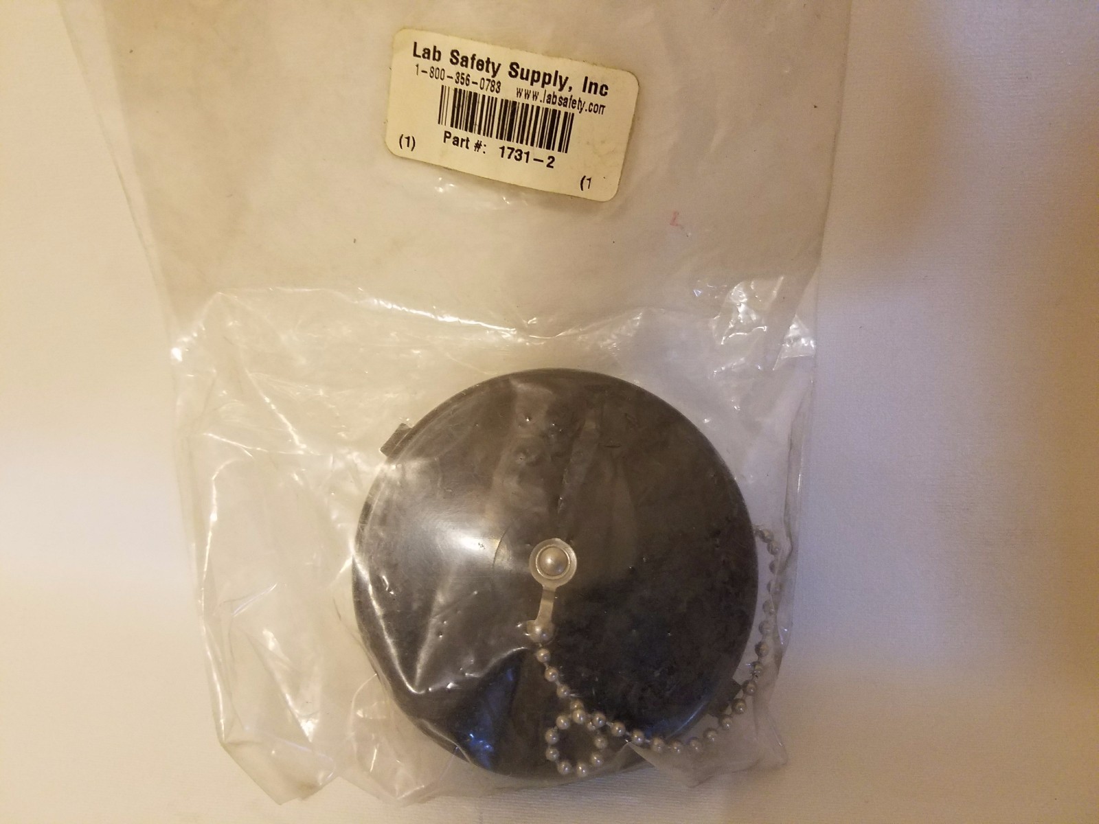 Lab Safety Supply 1731-2 Plastic Drain Cover Stop Plug