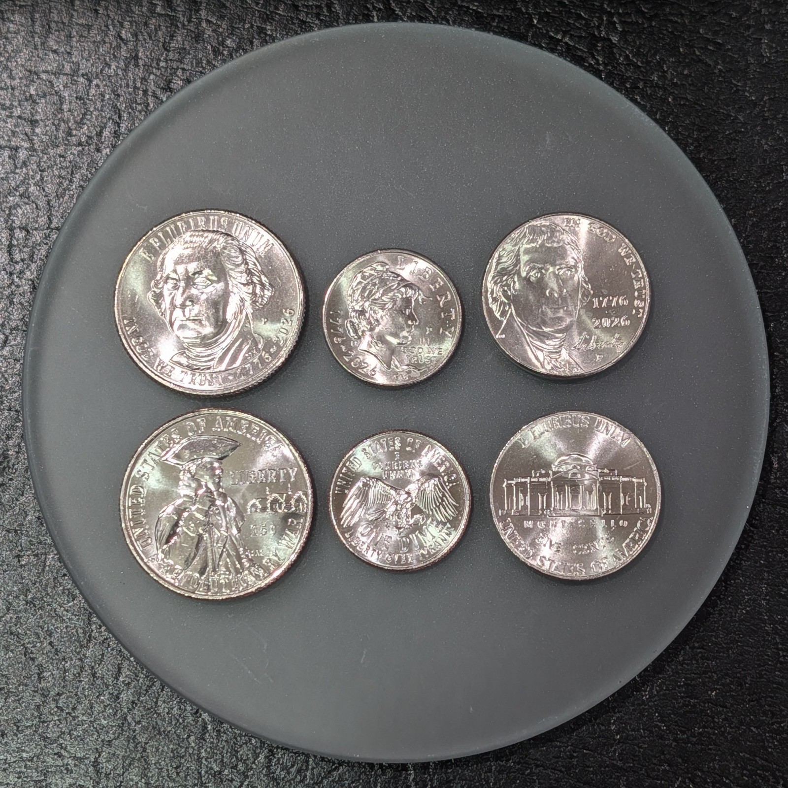 2026 P&D Revolutionary War Quarter, Emerging Liberty Dime & Jefferson Nickel