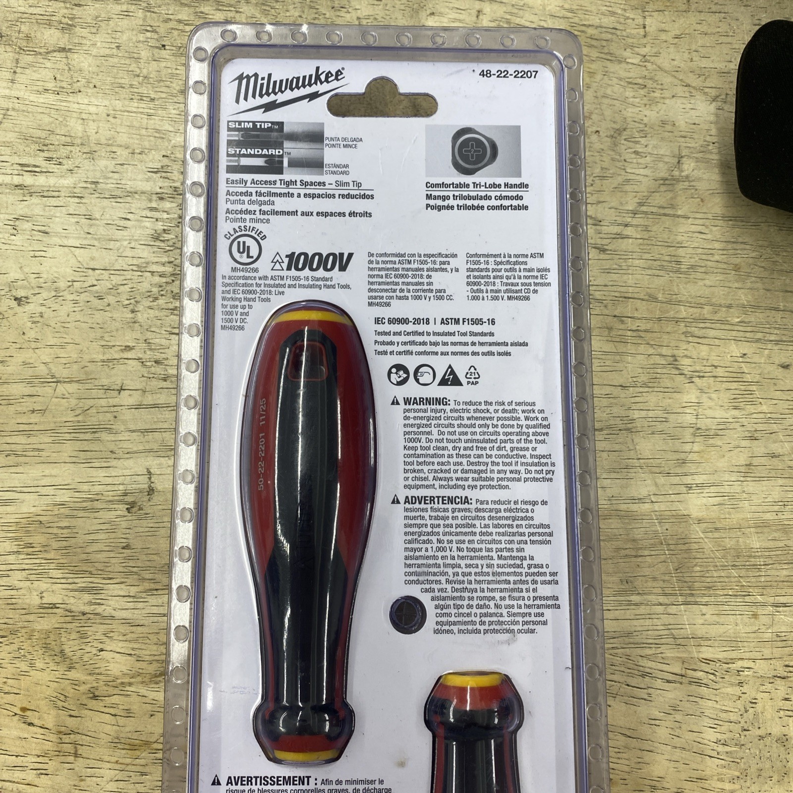 Milwaukee Tool 48-22-2207 Insulated Screwdriver Set, Sae, 2 Pcs