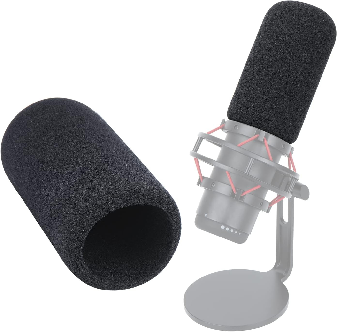 For HypherX QuadCast Pop Filter - Windscreen Compatible with HyperX QuadCast Red