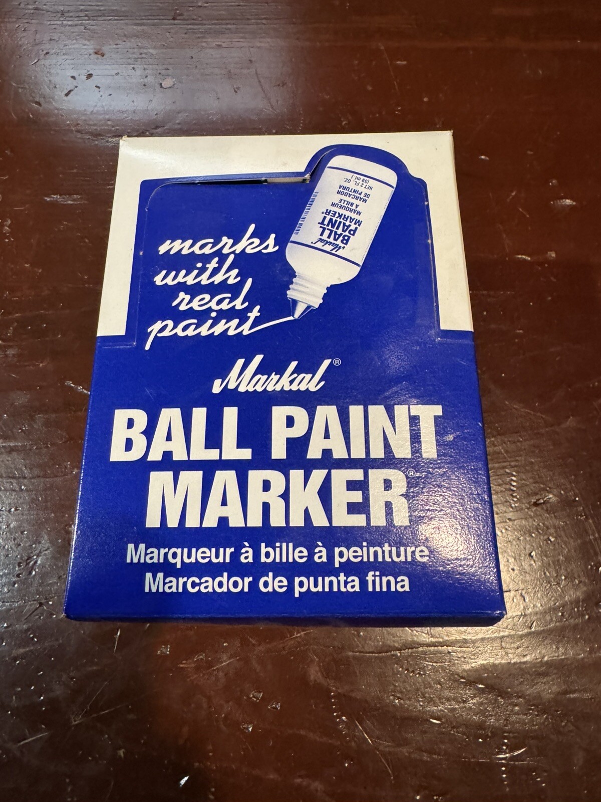 Markal Ball Paint Marker with 1/8" Tip, Yellow