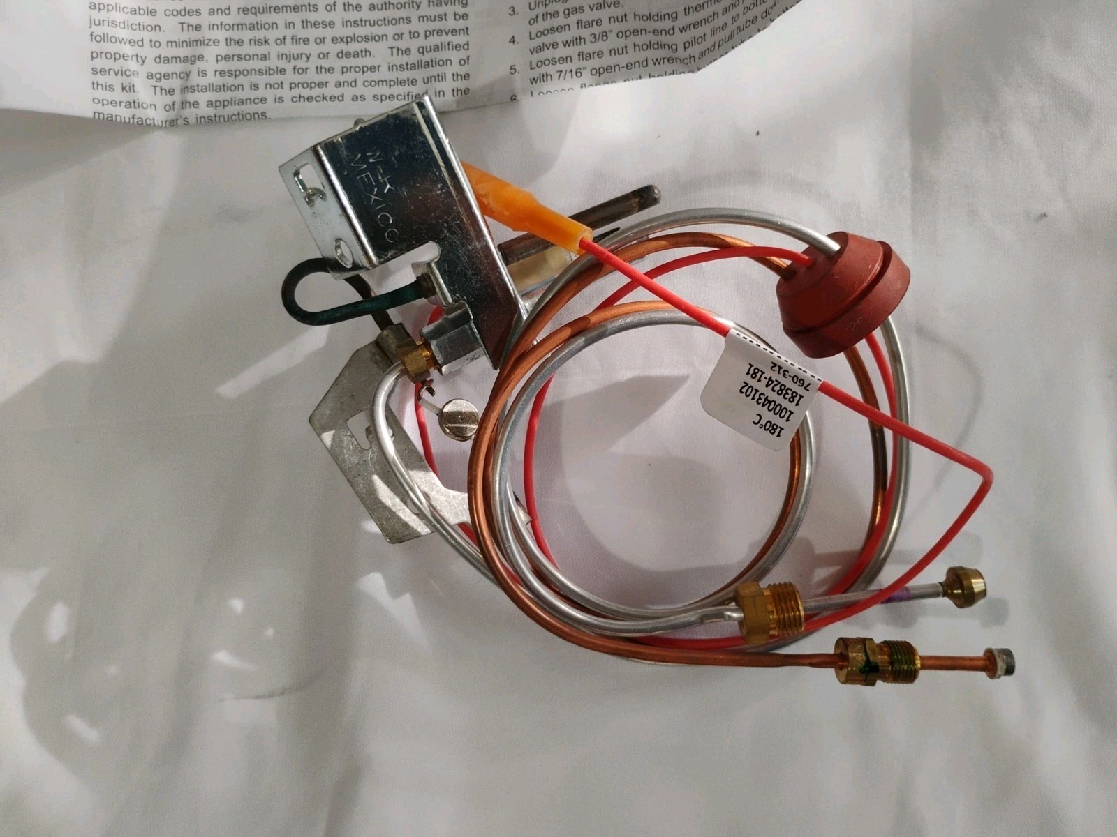 K, Pilot 180 Degree Natural Gas Pilot Assembly, FV. Legacy: 9003531005