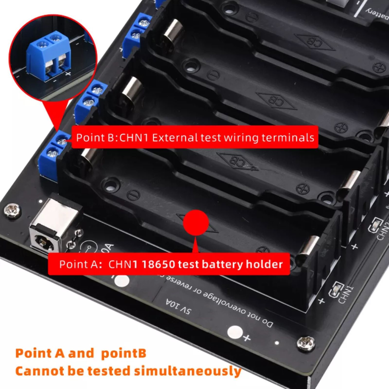 8CH 2.4in LCD Screen Internal Resistance Tester Charging Discharging DC