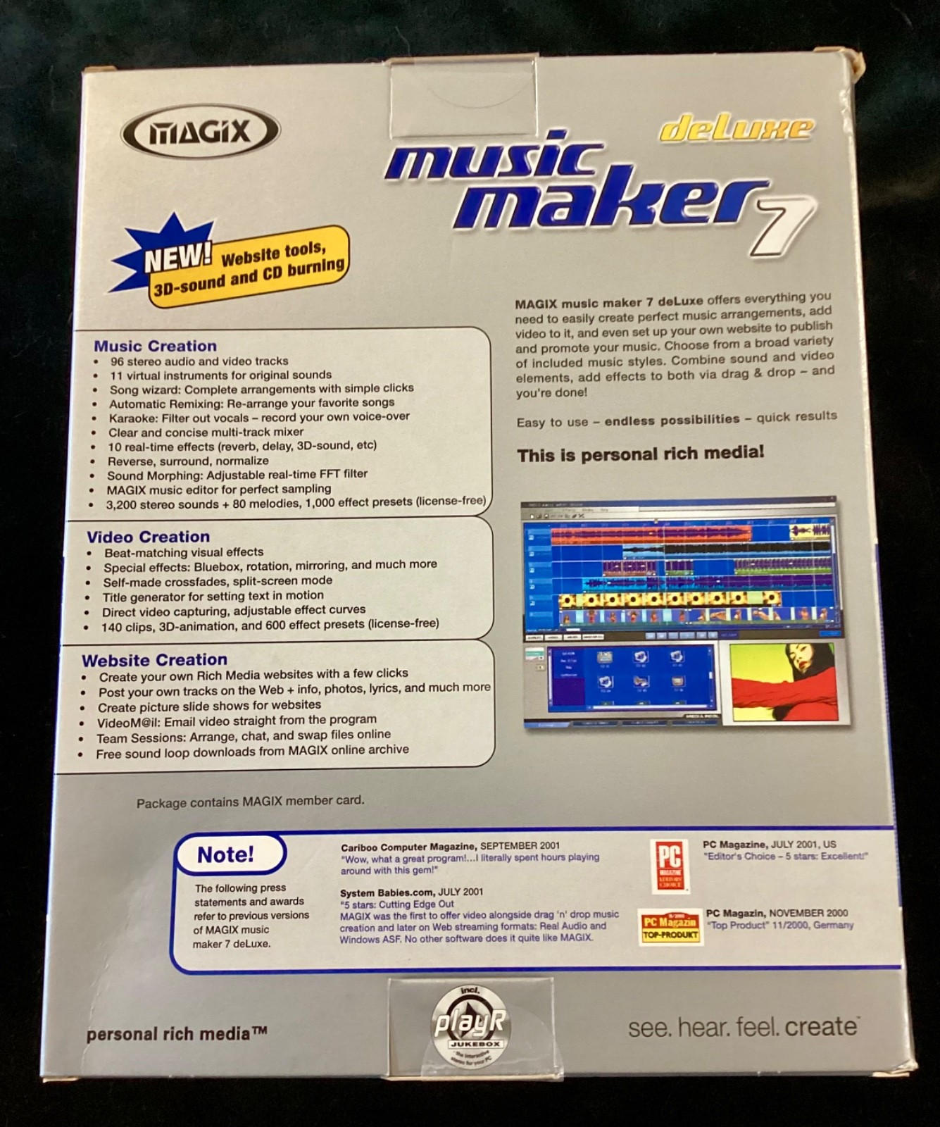 Vintage MAGIX Music Maker 7 Deluxe Sealed