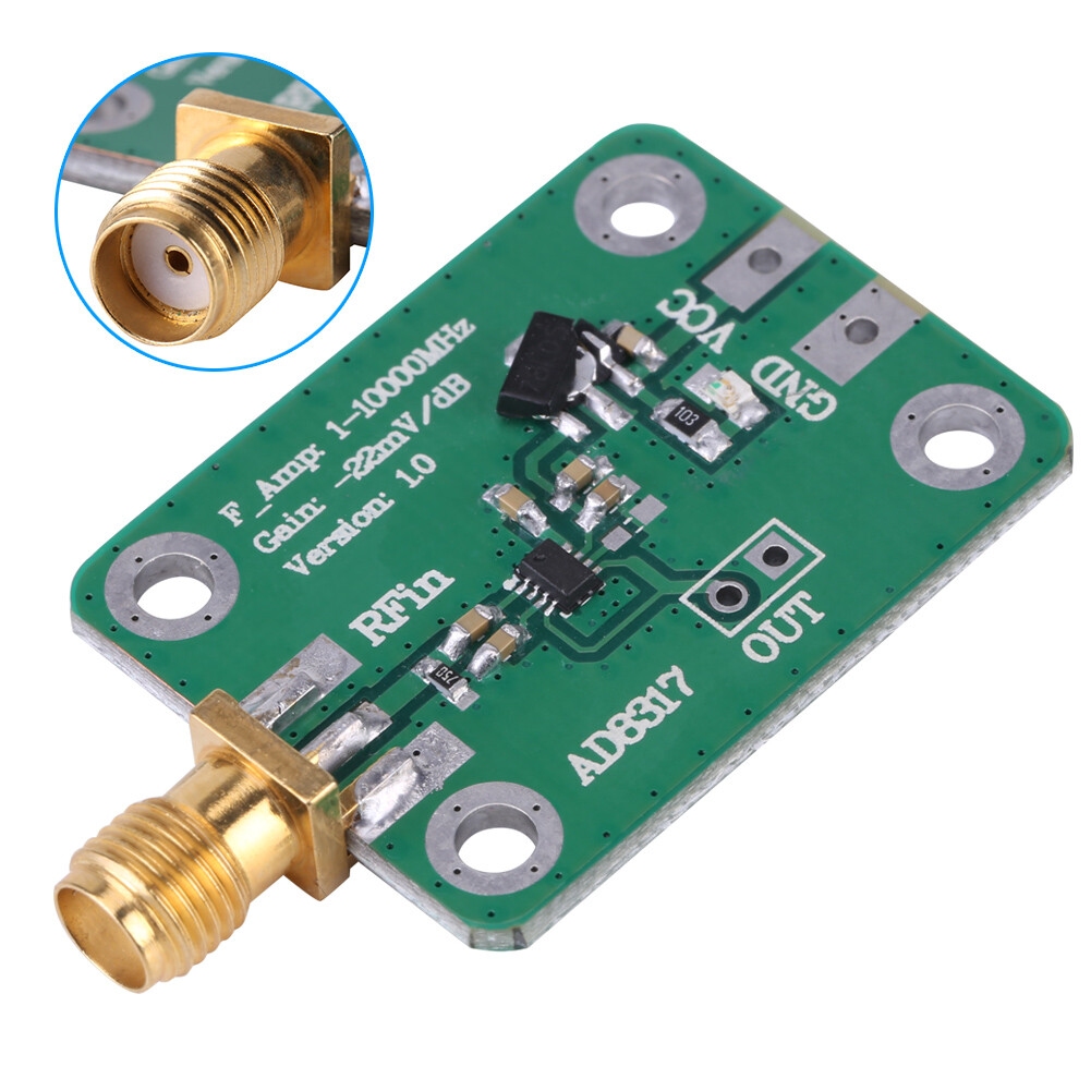 1M-10000MHz AD8317 Radio Frequency Logarithmic Detector Power Meter Portable