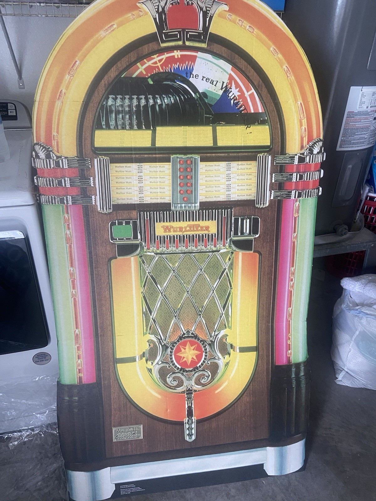 Cardboard People Wurlitzer Jukebox Life Size Cardboard Cutout Standup