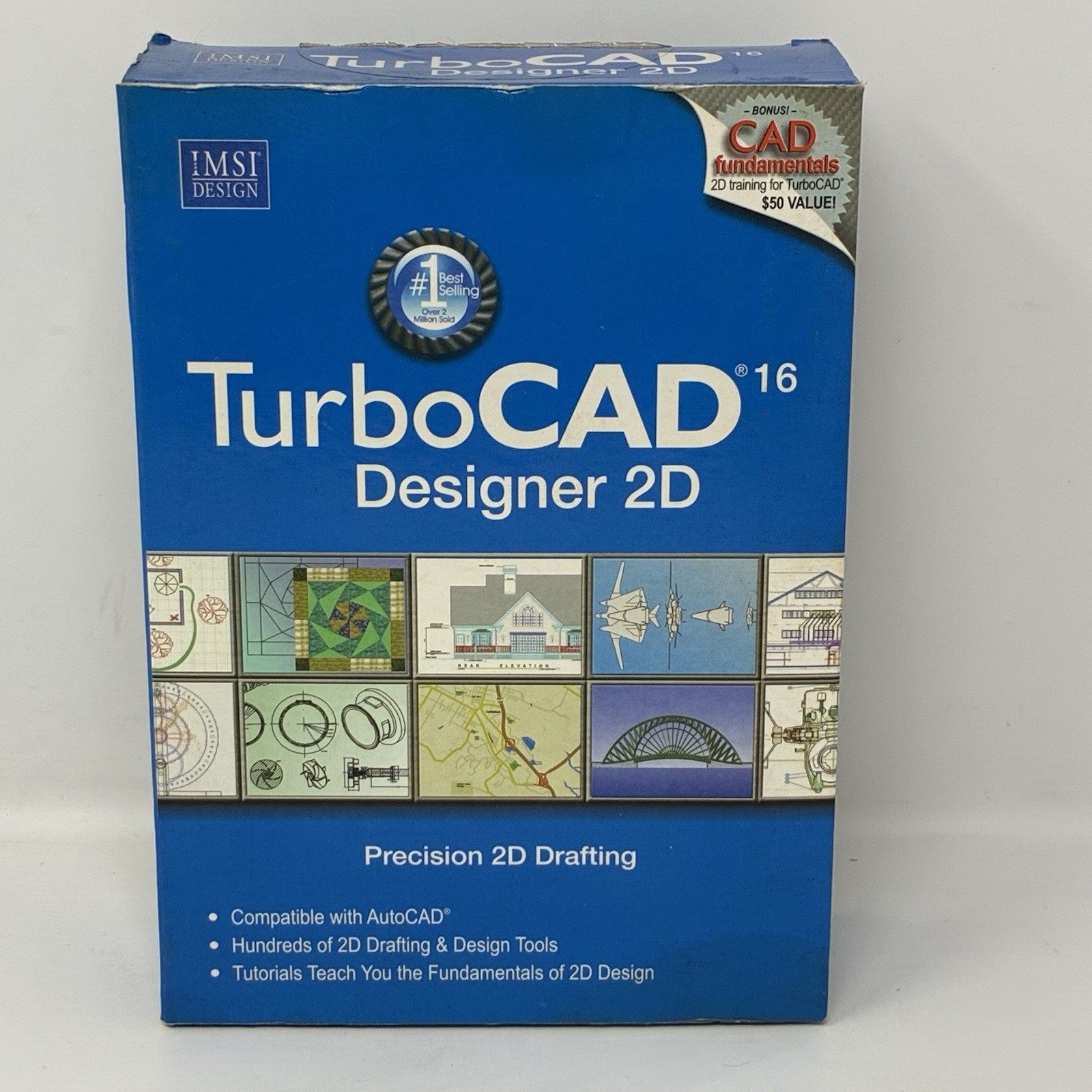 IMSI Design TurboCAD Designer 16 Software 2D Training Software Windows NEW