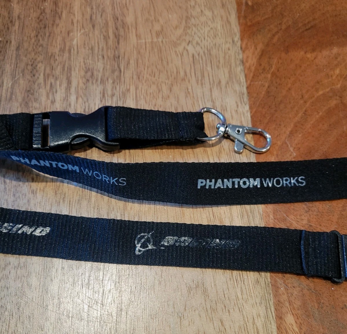 Boeing Phantom Works Black Lanyard Skunk Stealth Aviation Aircraft Fighter Jet