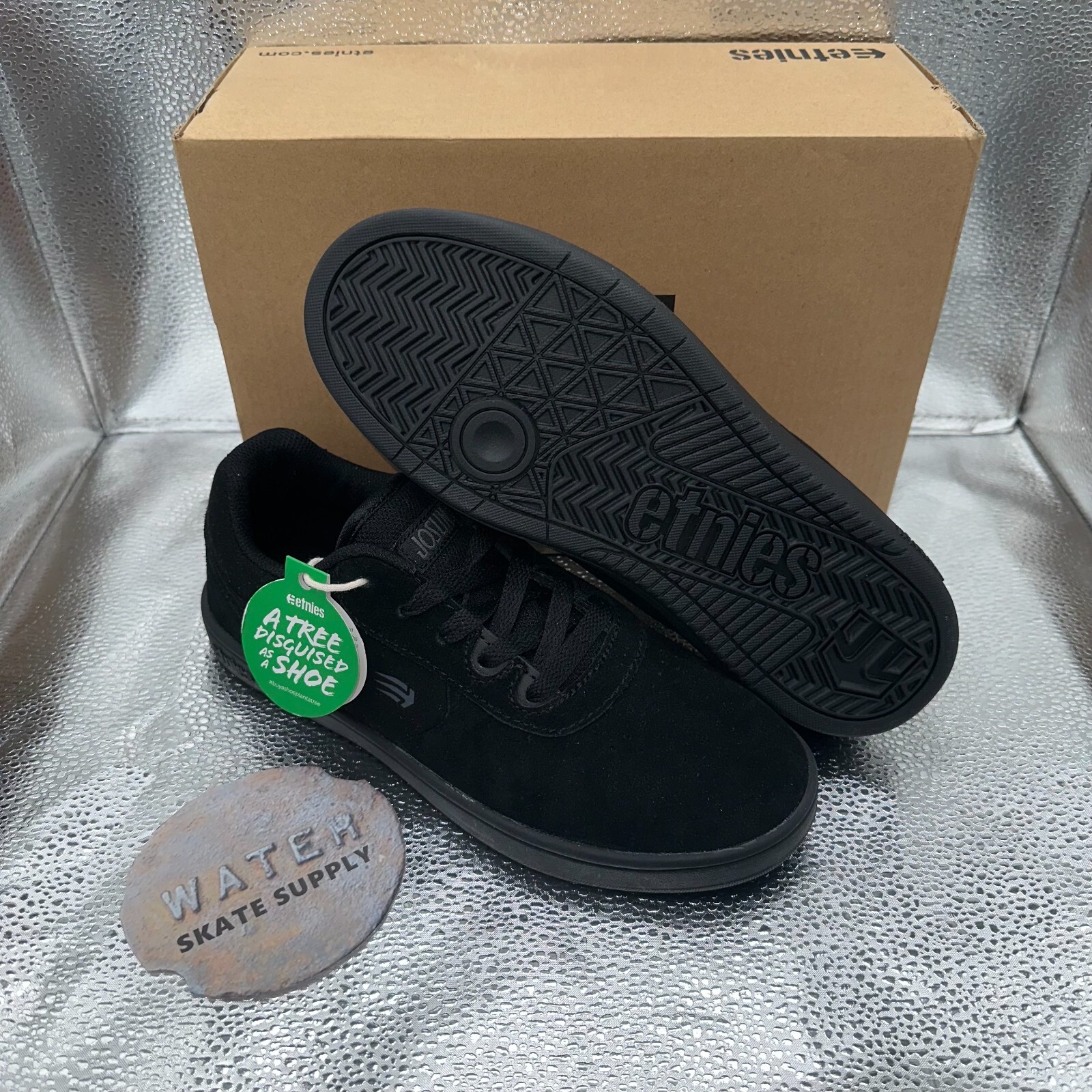 Etnies Kids Joslin Black/Black Shoes - Size 7 - Brand New In Box