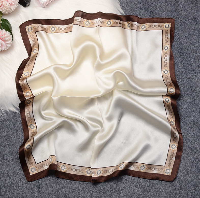 100% Mulberry Silk 20" Square Scarf Women Neckerchief Wrap pure color Print new
