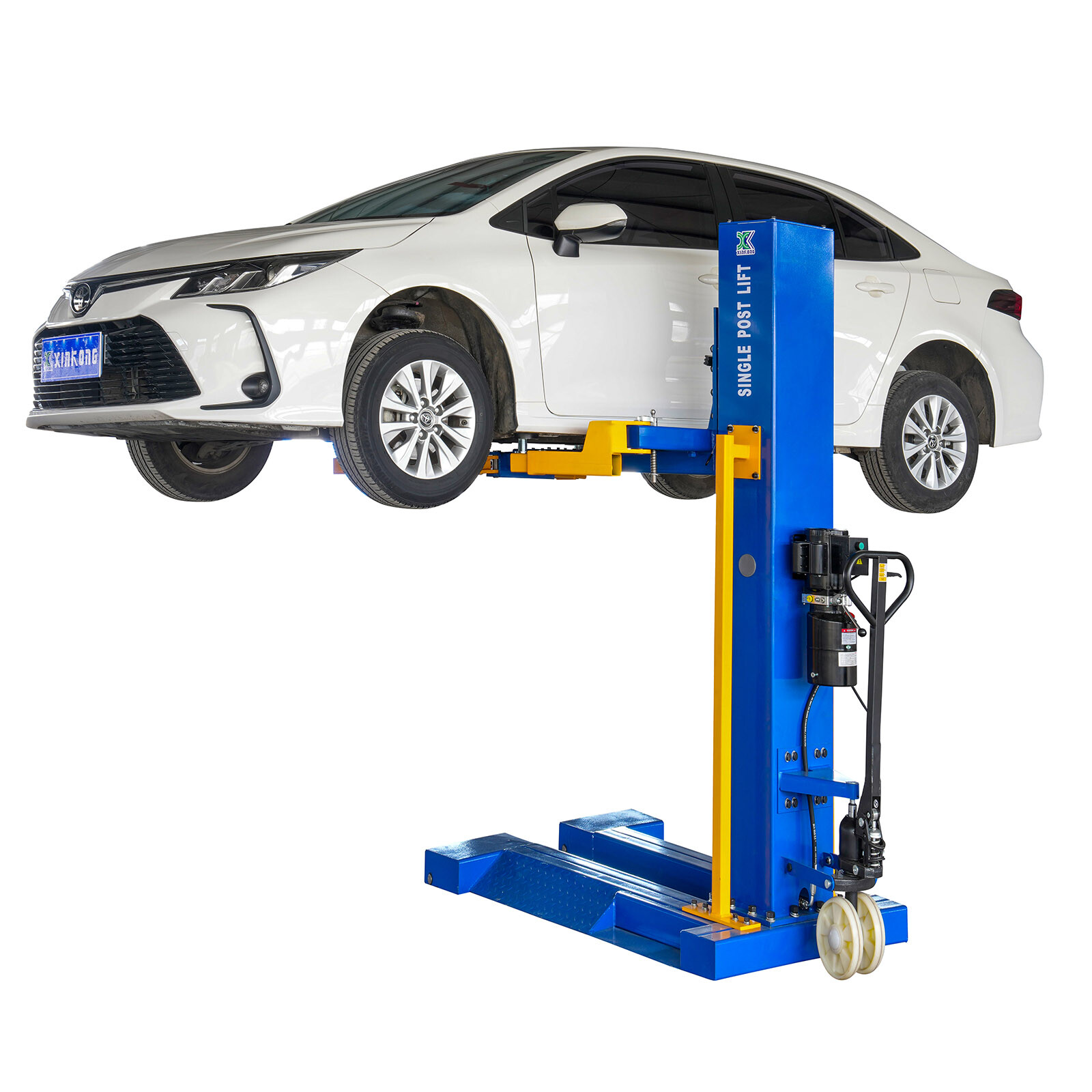 XK M6200 Single Post Lift Car Lifts 220V Unlock Mobile Repair Tool Manually