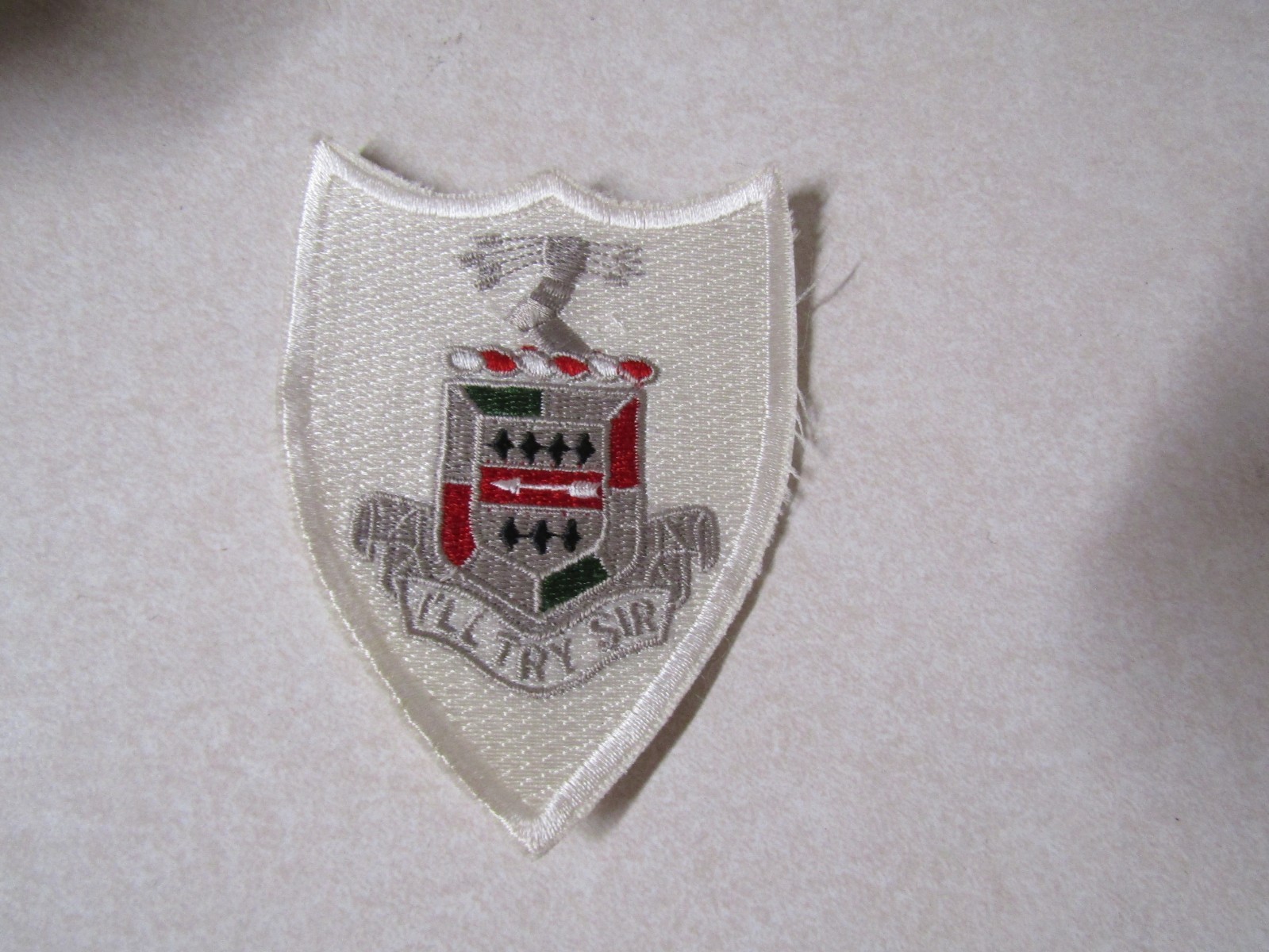MILITARY PATCH MUCH OLDER US ARMY 5TH INFANTRY REGIMENT I'LL TRY SIR