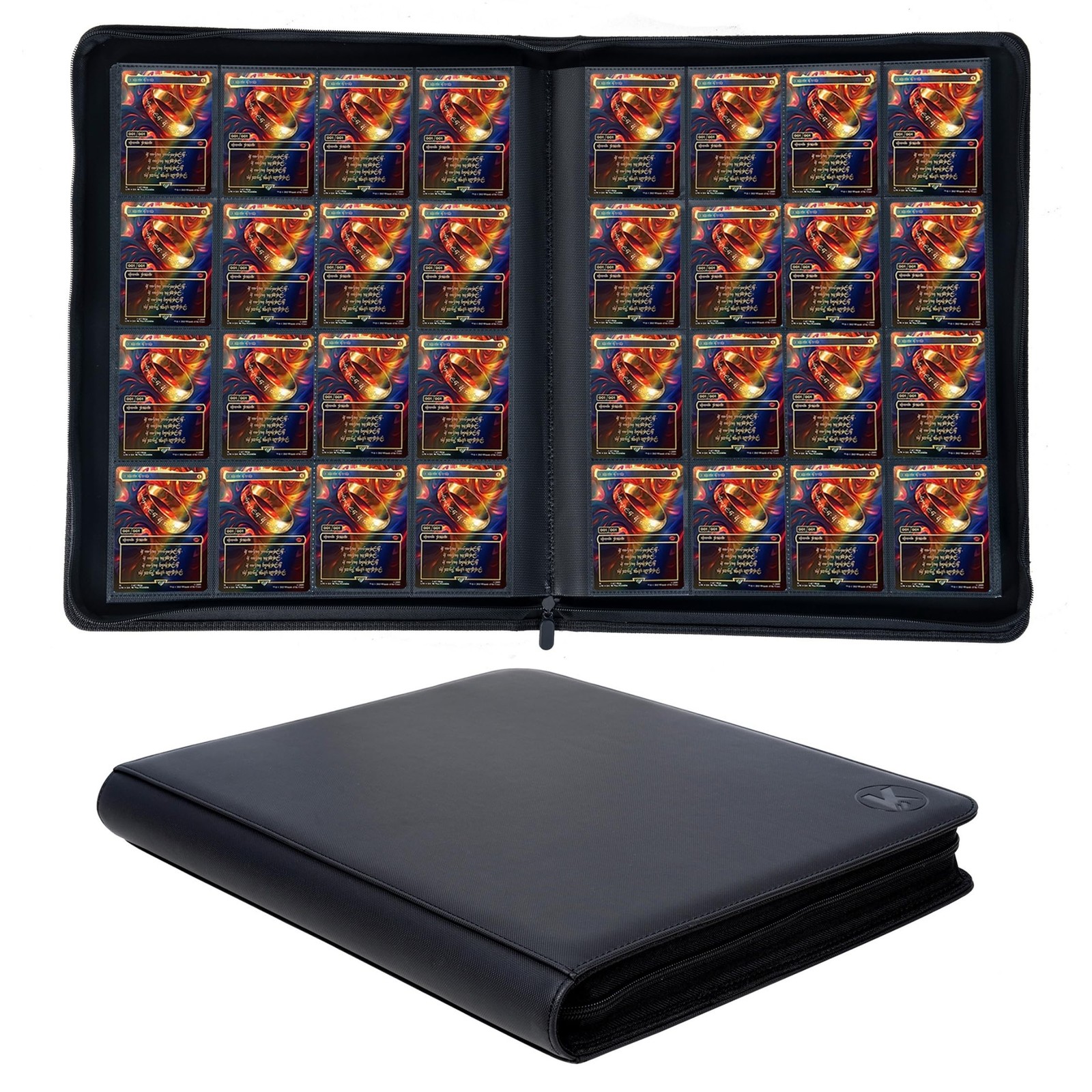 1000+ Pockets Trading Card Binder, 16-Pocket Card Ablum Compatible with MTG,S...