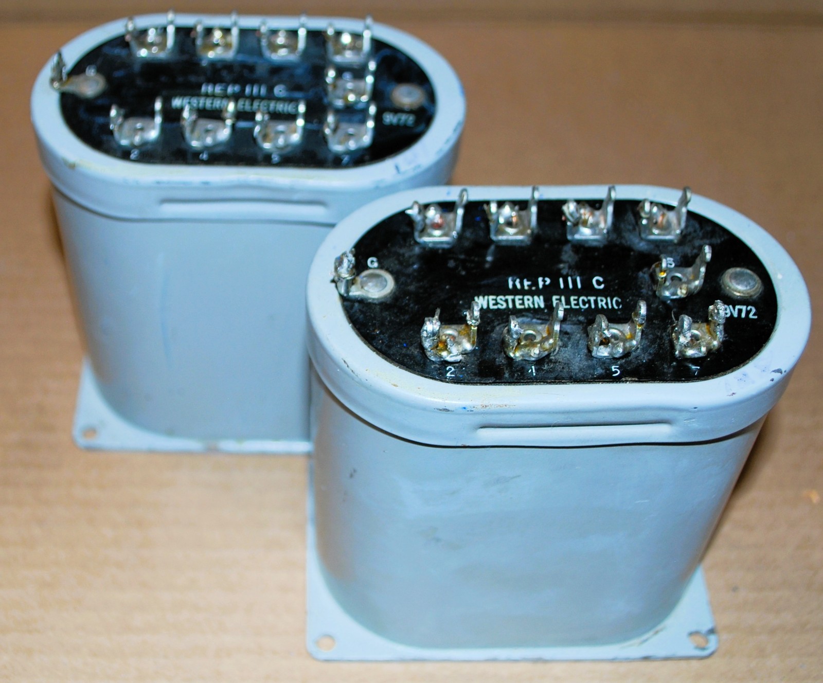 1 MATCHED PAIR of WESTERN ELECTRIC REP 111C REPEATING Transformers