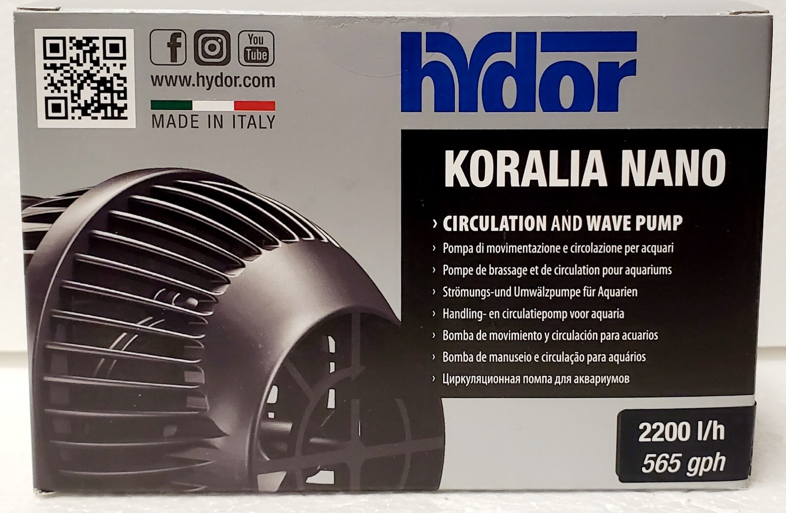 HYDOR KORALIA NANO CIRCULATION and WAVE AQUARIUM WATER PUMP 565 GPH  P29231