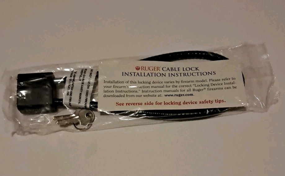 Ruger Cable Lock For Guns With Keys