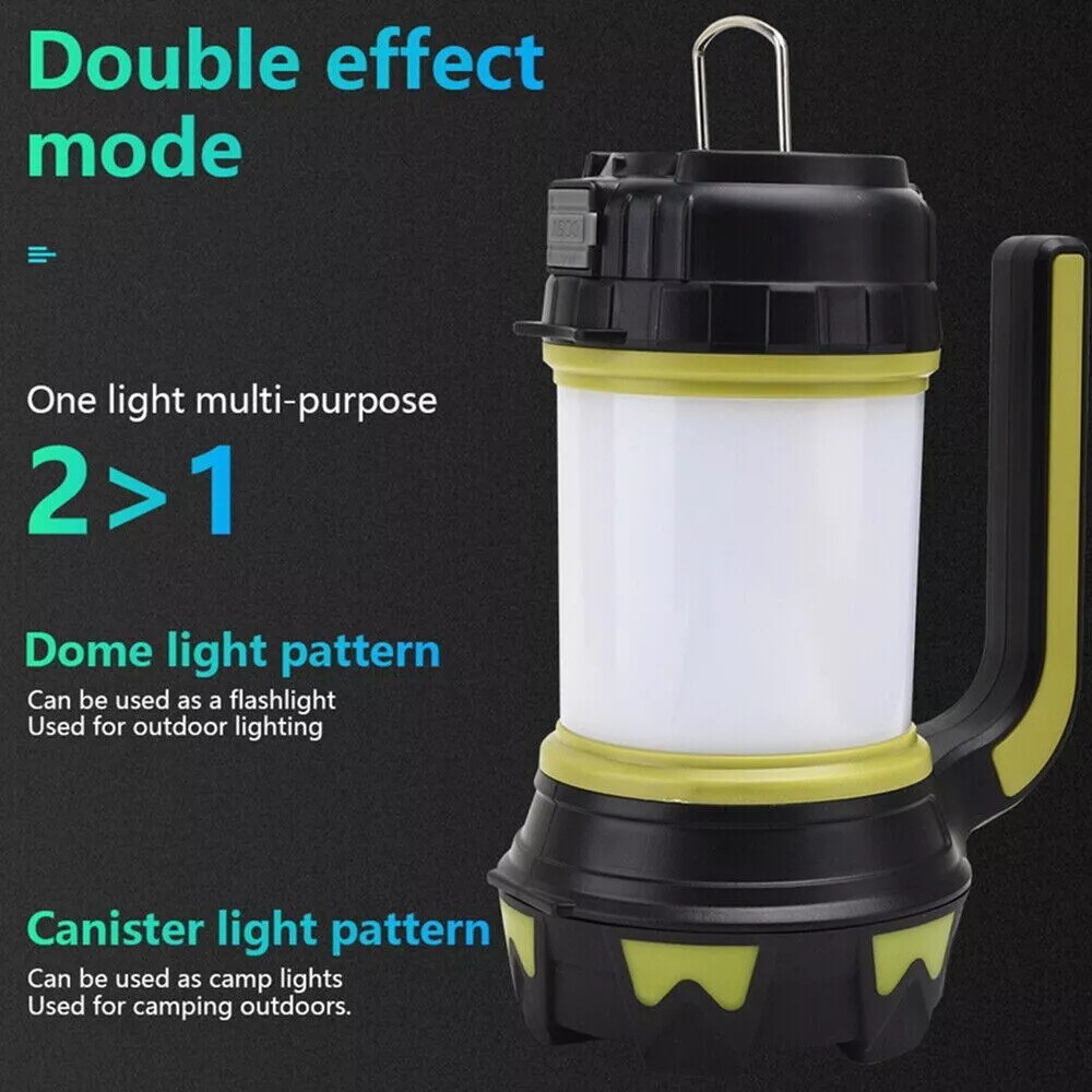 LED Camping USB Lantern Rechargeable Camping Tent Light Lamp Flashlight Portable
