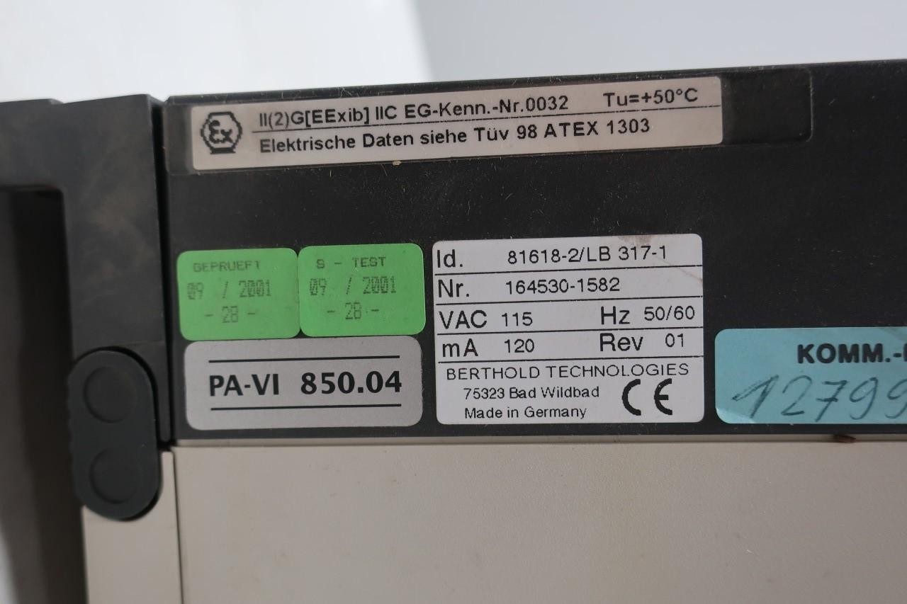 Berthold 81618-2/LB317-1 Density Meter 115v-ac