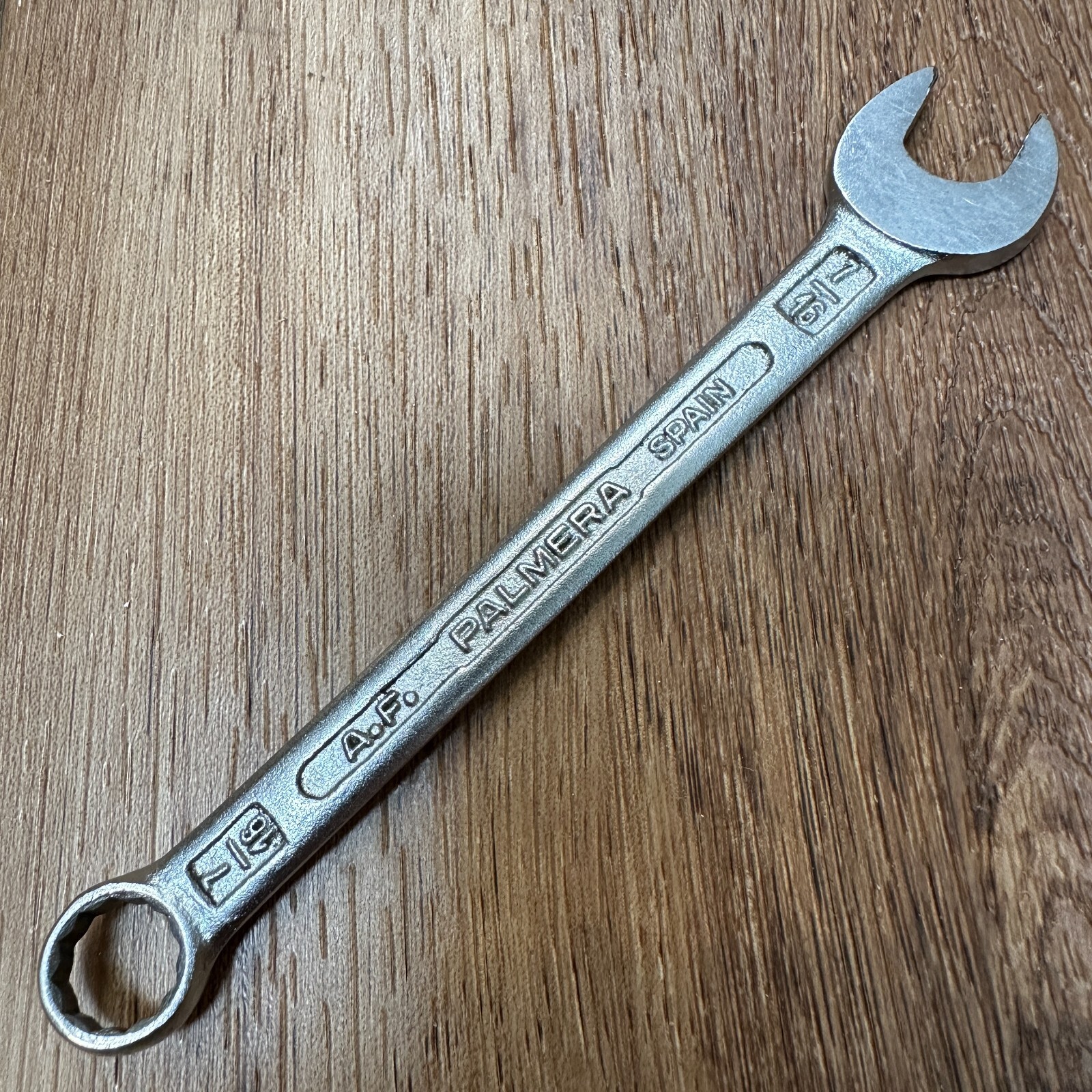 A.F. Palmera Spain 7/16" SAE Combination Wrench 12 Point Chrome Vanadium