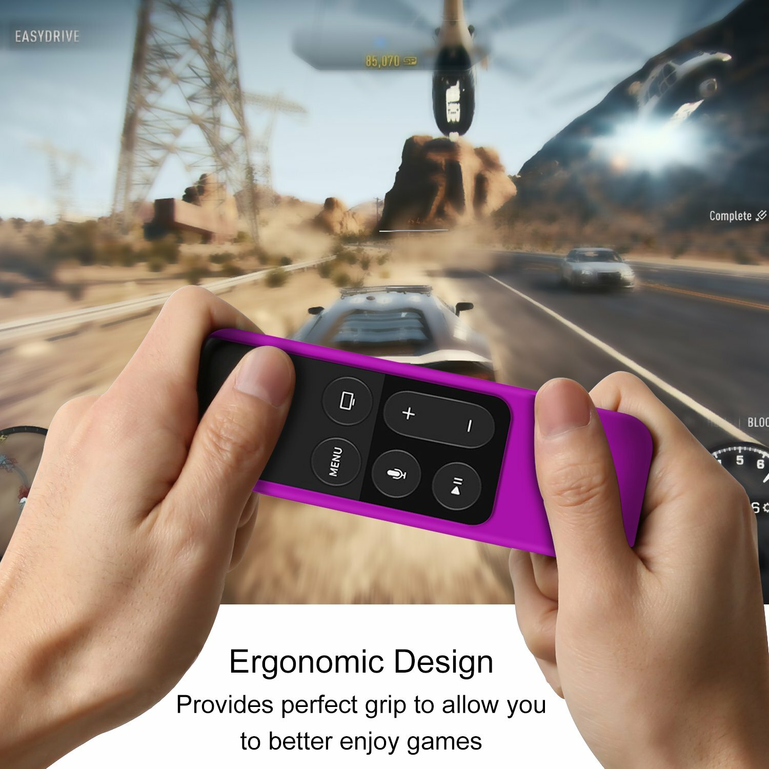 For Apple TV (4th Gen) Siri Remote Controller Shock Proof Silicone Case Cover