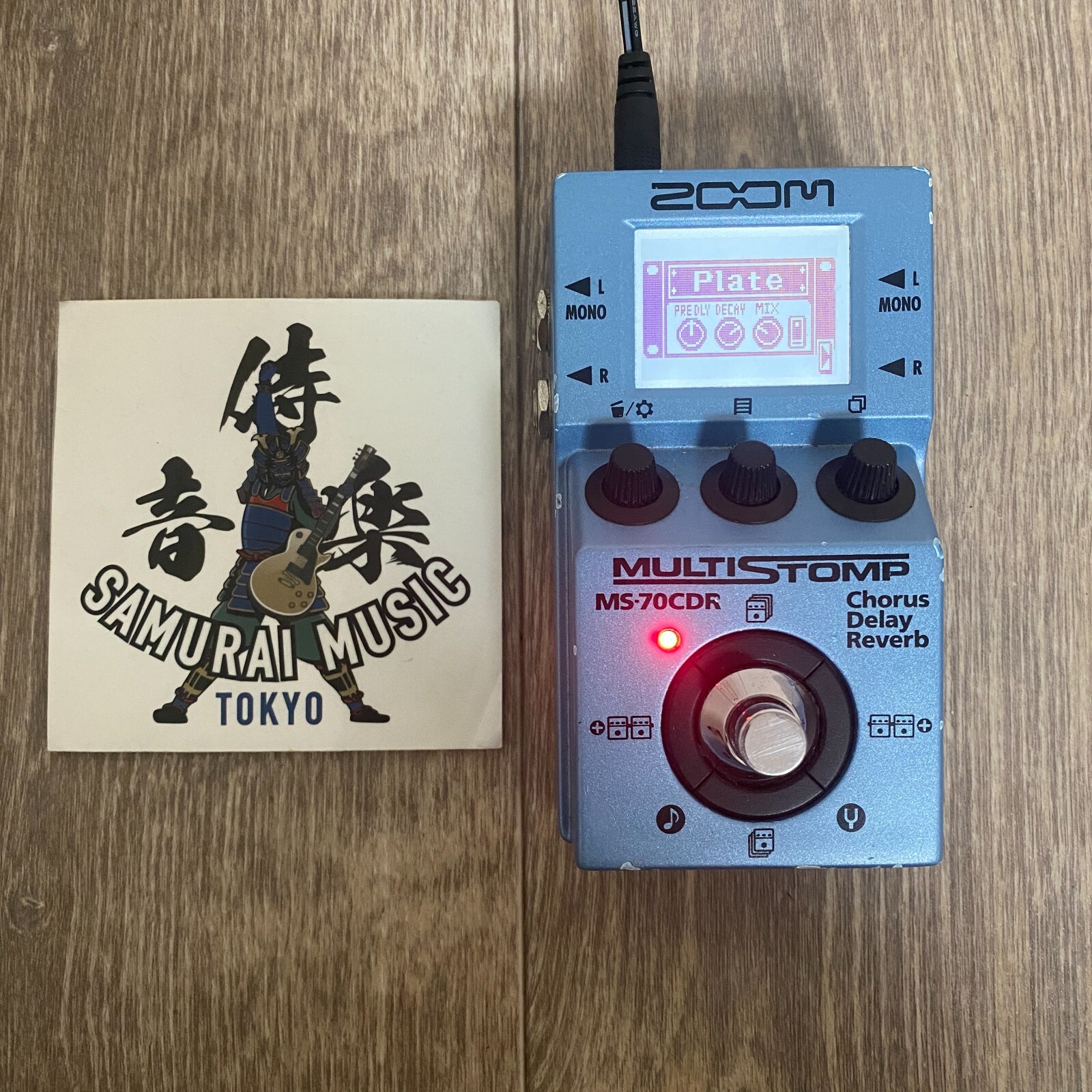 Zoom MS-70CDR MultiStomp Guitar Multi-Effects Pedal Chorus/Delay/Reverb Used