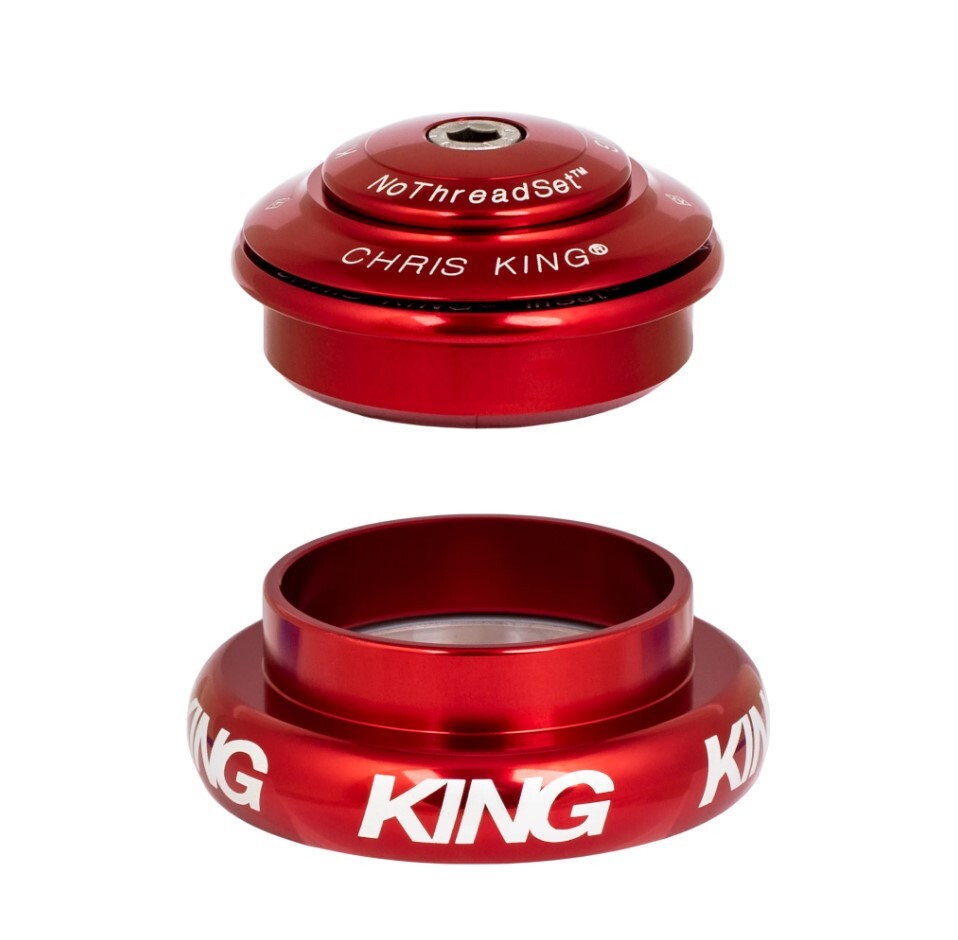 Chris King Headset Inset 7 1-1/8" to 1.5" 44mm Straight Headtube NEW