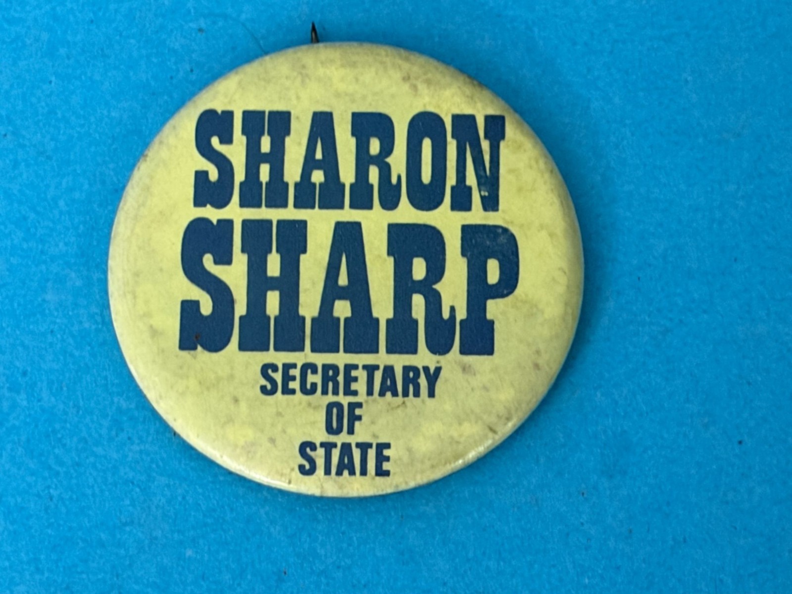 Sharon Sharp campaign for Illinois Secretary of State Pinback x