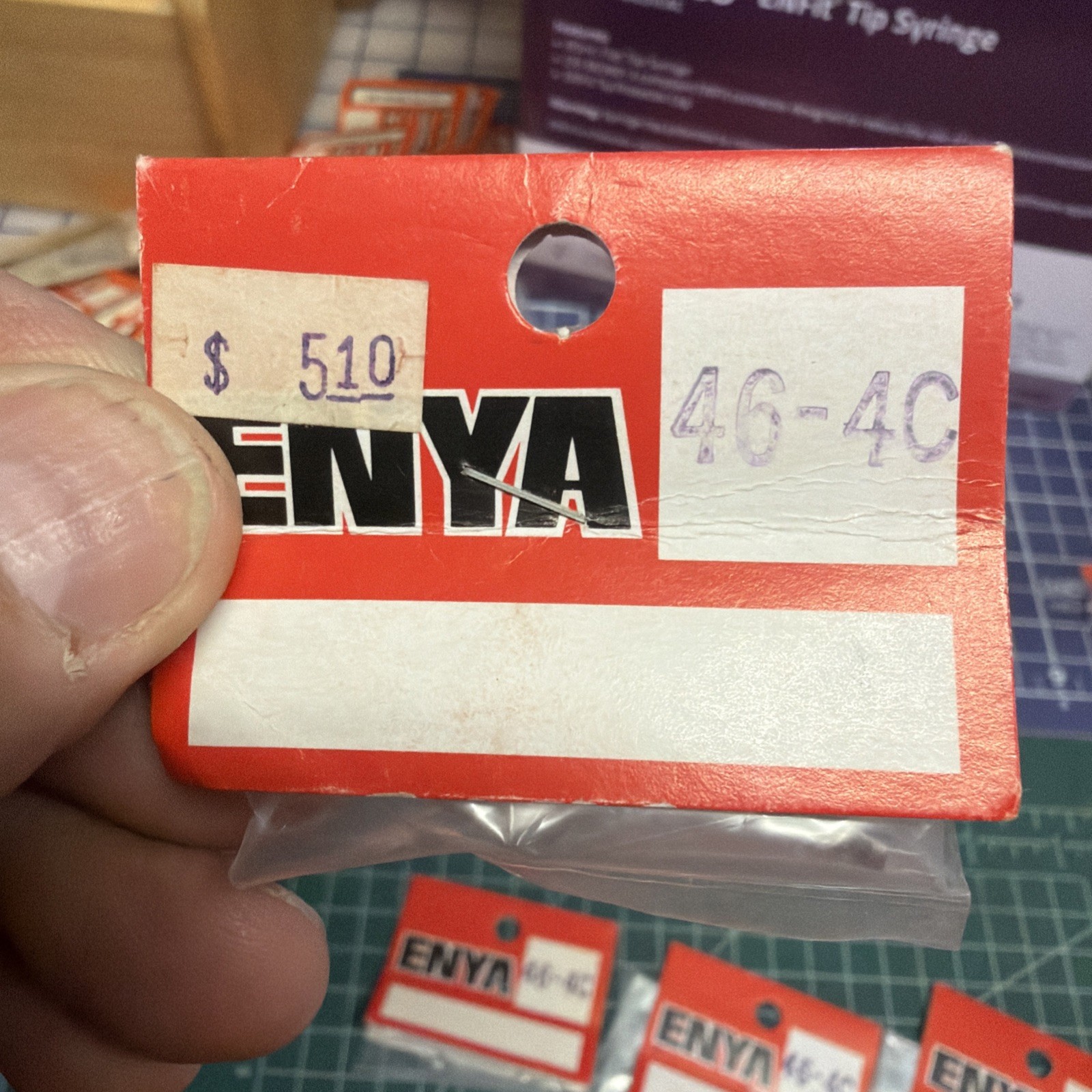 Enya 46–4 C Valve Inlet and Exhaust Part Number 464C71