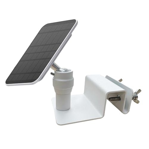 Stainless Steel Universal Solar Panel Gutter Mount for Eufy, Arlo, Wyze,