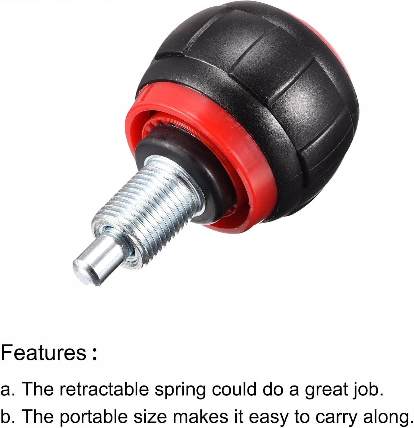 Easy-Install Red Spring Handle Knob for Indoor Exercise Bikes – Sturdy Design
