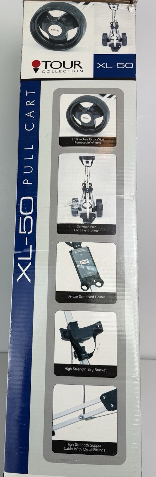 TOUR COLLECTION XL-50 Pull Cart Compact Fold for Easy Storage - New in Packaging