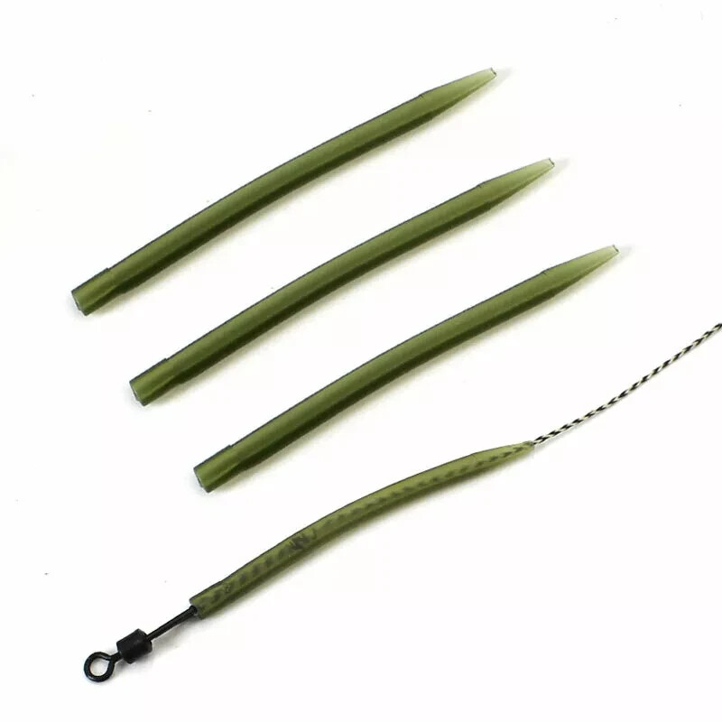 20 x green Anti-tangle sleeves 54mm long Carp Barbel Fishing tackle UK SELLER